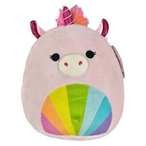 SQUISHMALLOWS ORIGINAL AMOR UNISEX PINK RAINBOW UNICORN PLUSH TOY ONE SIZE 2021